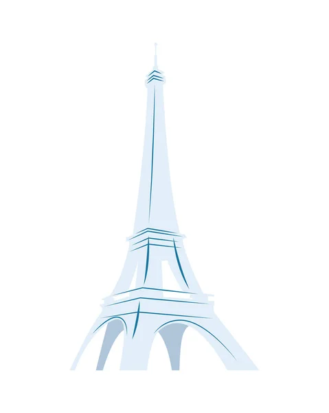 Eiffel tower monument — Stock Vector