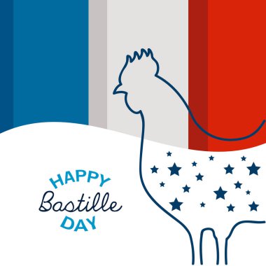 Fransa Bastille şablonu