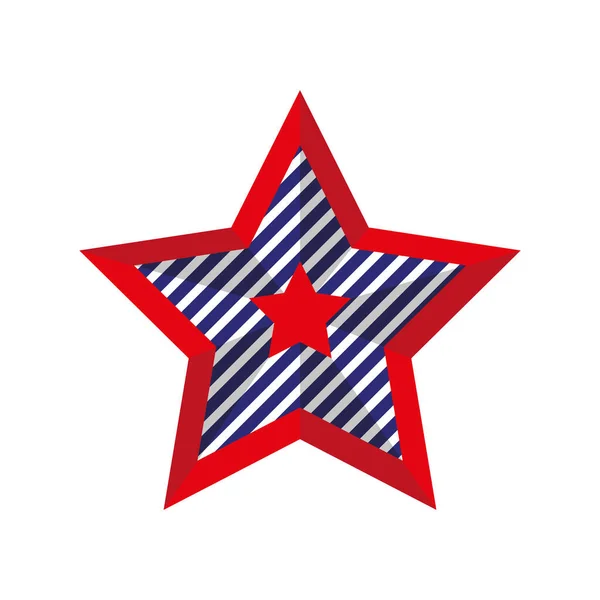 Usa emblema de estrella — Vector de stock