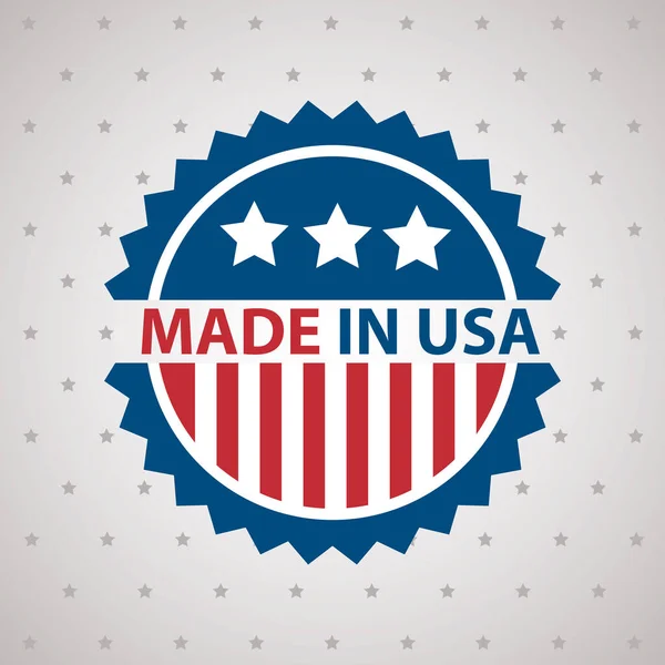 Made in usa sticker — Stock Vector