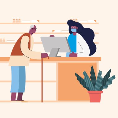 Eczanedeki büyükbabam.