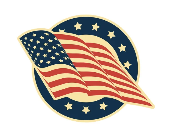 USA zászló pecsét — Stock Vector