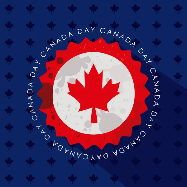 Dentelle canadienne patriotique — Image vectorielle