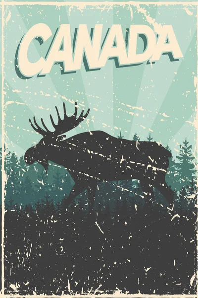 Affiche de la journée canada — Image vectorielle