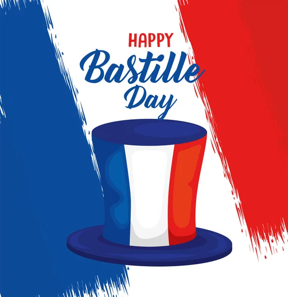 Sombrero de día Bastilla — Vector de stock