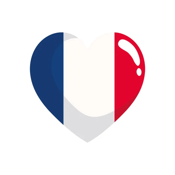 Französische Herz-Ikone — Stockvektor
