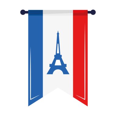 Paris Eyfel kulesi bayrağın içinde