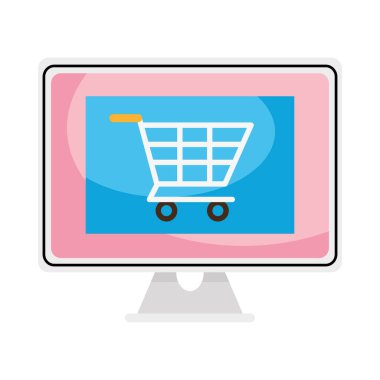 Bilgisayarda alışveriş arabası