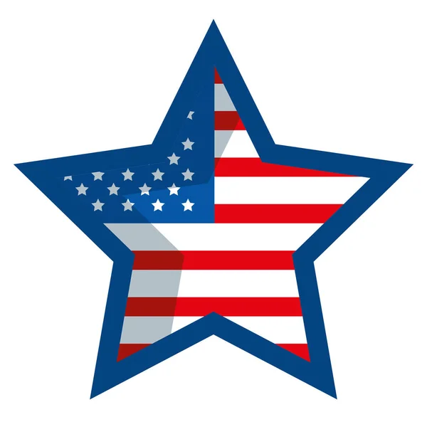 Amerikaanse ster — Stockvector