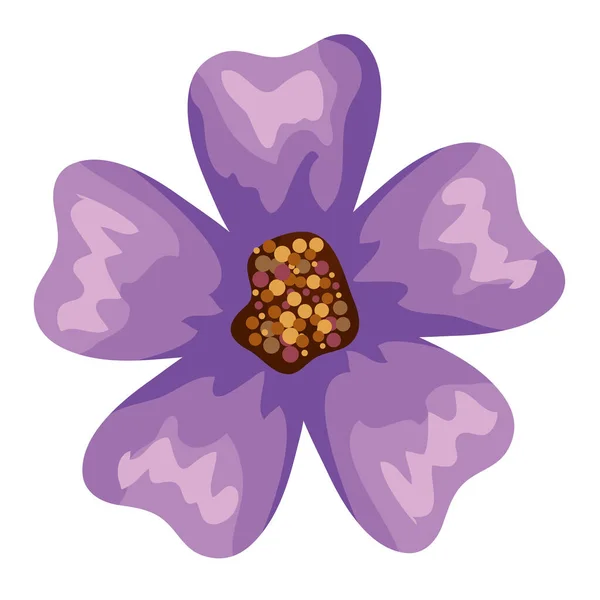 Изолированный фиолетовый цветок — стоковый вектор