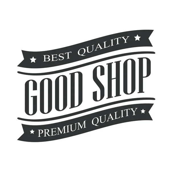 Boa loja melhor e qualidade premium — Vetor de Stock