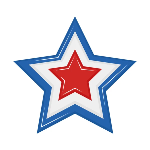 Estrella azul y roja — Archivo Imágenes Vectoriales
