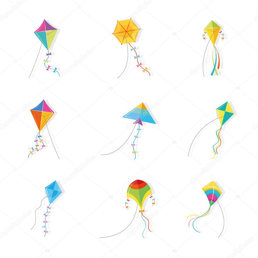 kites icon set