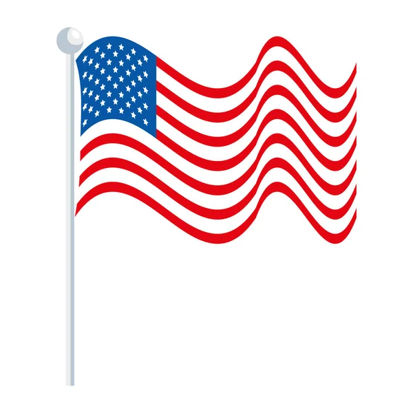 Drapeau des États-Unis — Image vectorielle