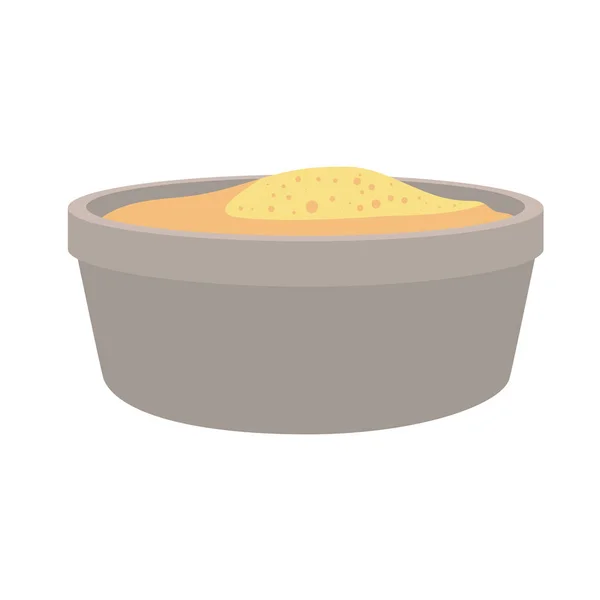 Grains bowl icon — Stok Vektör