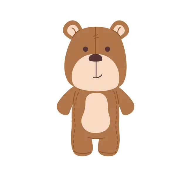 Icône jouet ours en peluche — Image vectorielle