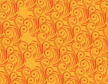 Orange baroque background