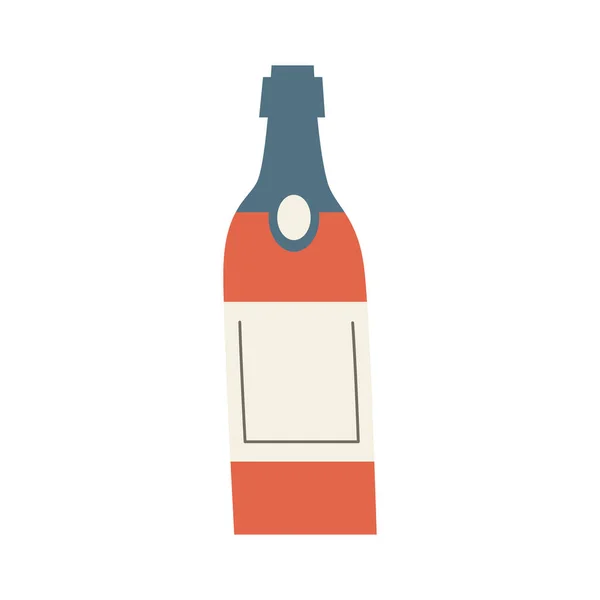 Bouteille rouge vin — Image vectorielle