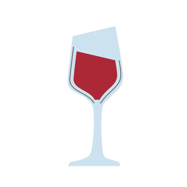 Vin tasse rouge — Image vectorielle