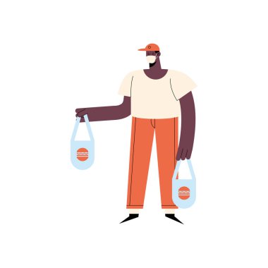 Çantalı afro kurye