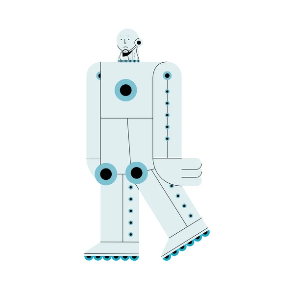 Robô de inteligência artificial —  Vetores de Stock