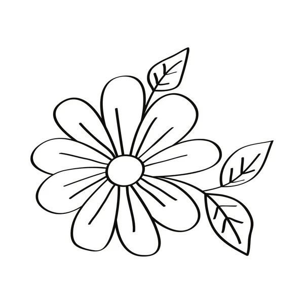 Σκίτσο λουλούδι κήπο — Διανυσματικό Αρχείο