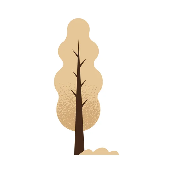 Árbol beige planta — Vector de stock