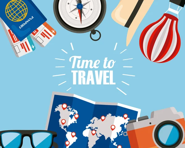 Time to travel frame — Stock Vector