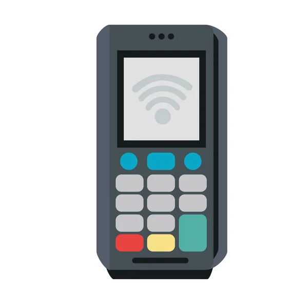 Datafon-Zahlungssymbol — Stockvektor