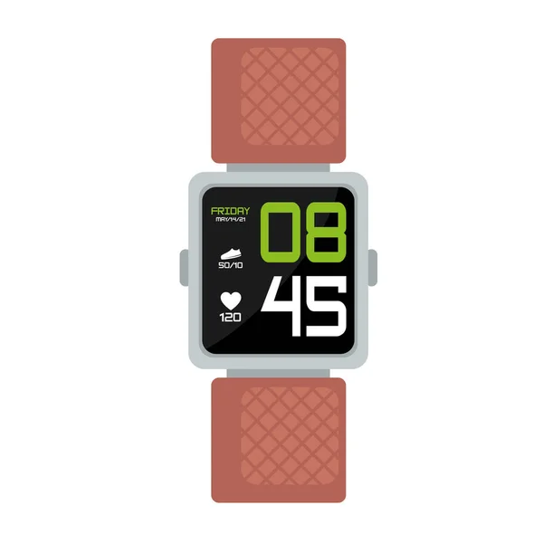 Slim handhorloge — Stockvector