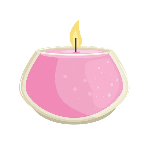 Candle spa icon — Stock Vector