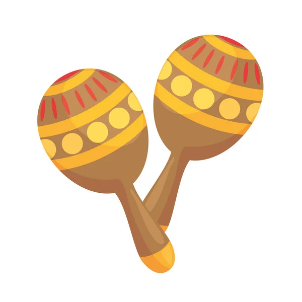 Música instrumento maracas — Archivo Imágenes Vectoriales