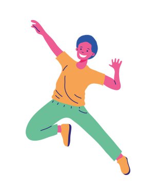 İzole çocuk çizgi filmi.