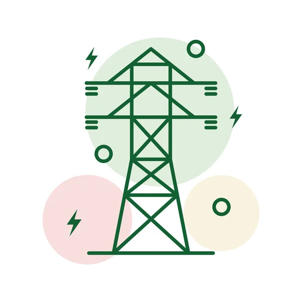 Pictogram energietoren — Stockvector