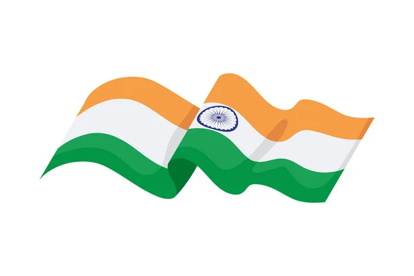 Bandera india — Vector de stock