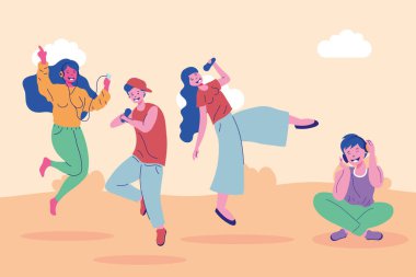 Kadın ve erkek grubu