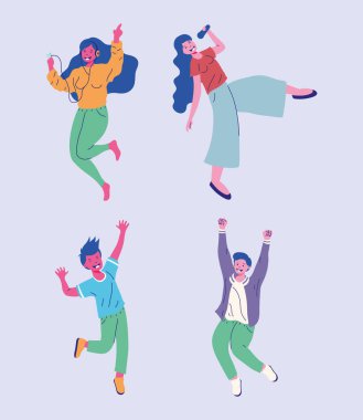 Kadın ve erkek simge koleksiyonu