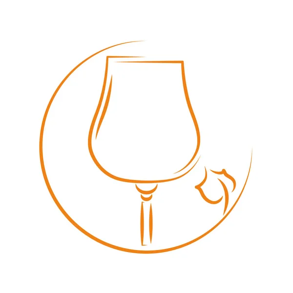 Icône de tasse de vin — Image vectorielle