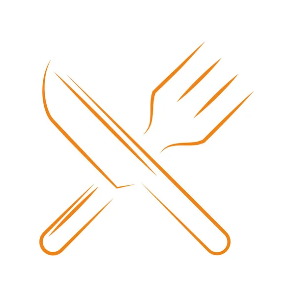 Talheres de faca e garfo —  Vetores de Stock
