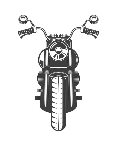 Motocicleta frontal — Vector de stock