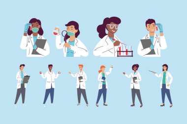 10 laboratuvar çalışanı
