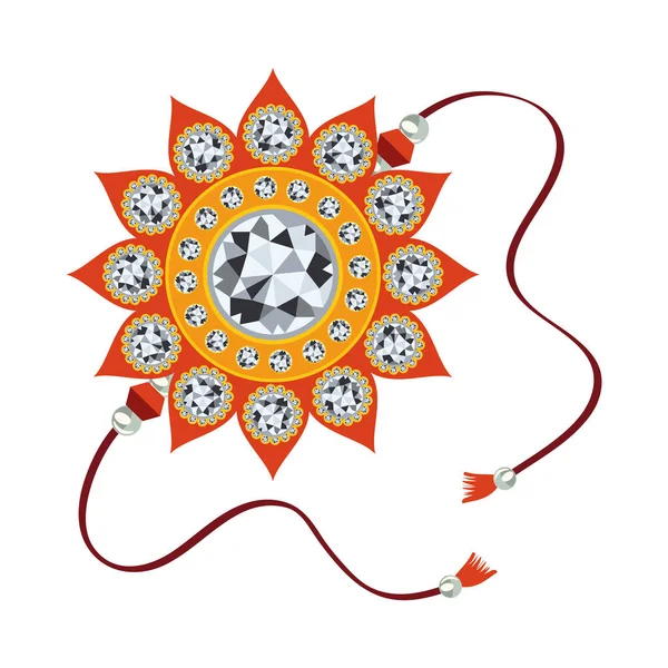 Βραχιολάκι του Raksha bandhan — Διανυσματικό Αρχείο