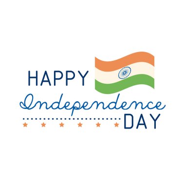 Bayrak ve yıldızlarla Bağımsızlık Günün kutlu olsun.