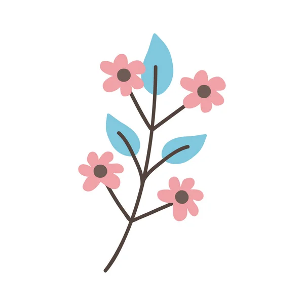 Vereinzelte rosa Blüten — Stockvektor