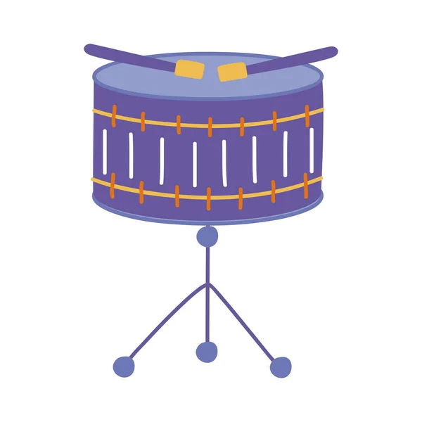 Instrumento de música de tambor — Archivo Imágenes Vectoriales