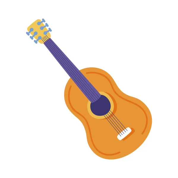 Instrumento de música guitarra — Vector de stock