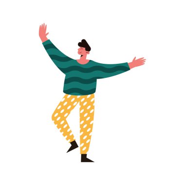 Yeşil kazaklı adam