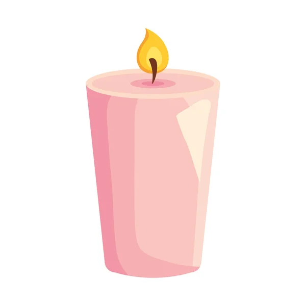 Candle spa isolated — 图库矢量图片