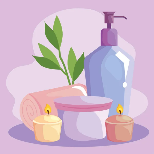 Cartel con tratamientos spa — Vector de stock