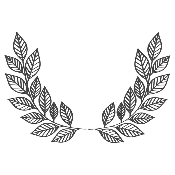 Laurel wreath design — Stock Vector